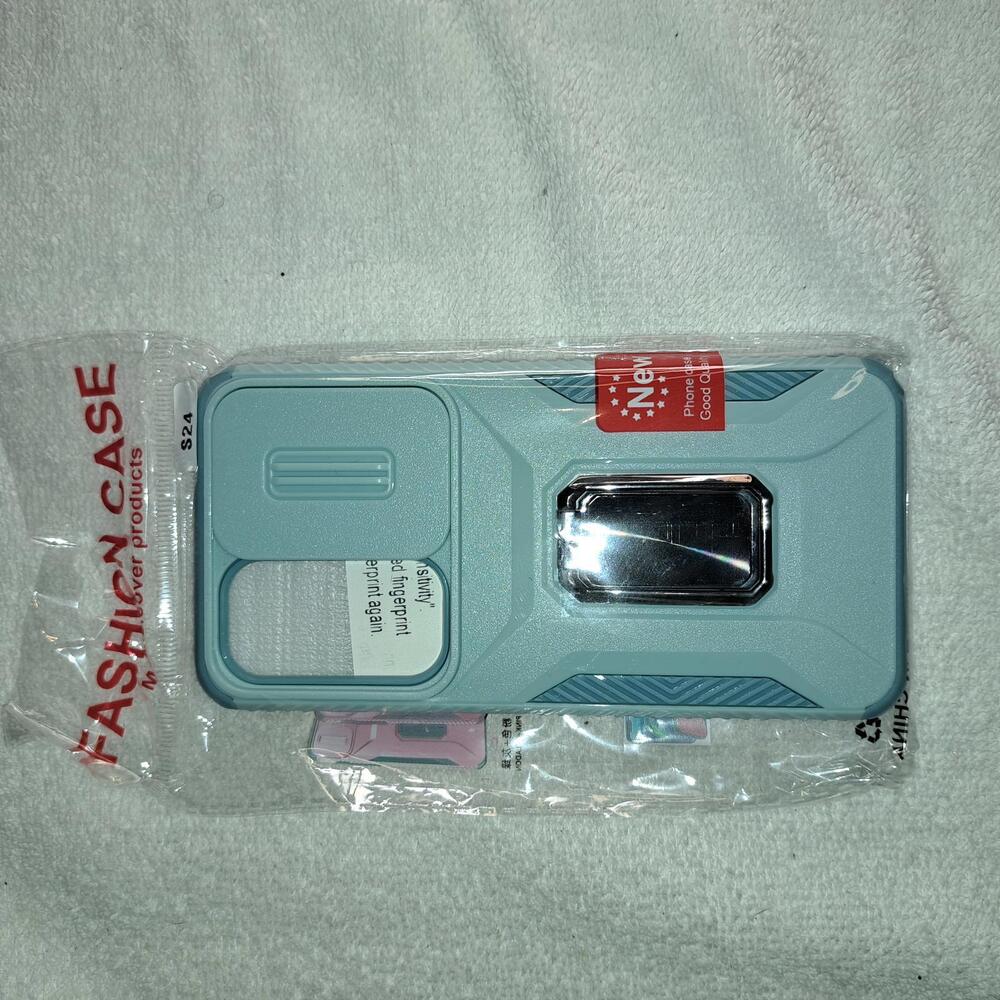 Protective Phone Case with Sliding Camera Cover and Kickstand S24